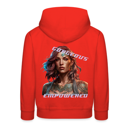 GORGEOUS & EMPOWERED CHILDREN'S HOODIE - red