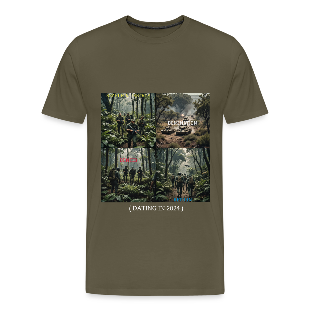 DATING 2024 - MEN'S PREMIUM T-SHIRT - khaki