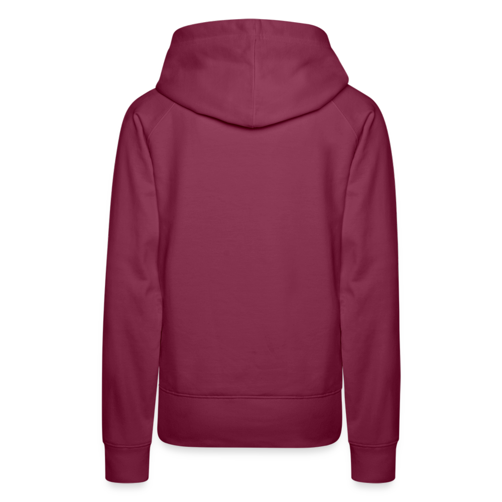 UNMEDICATED AND ON THE LOOSE!! WOMEN'S HOODIE - bordeaux