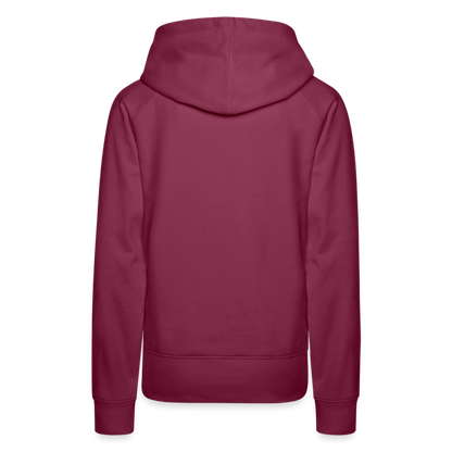 UNMEDICATED AND ON THE LOOSE!! WOMEN'S HOODIE - bordeaux