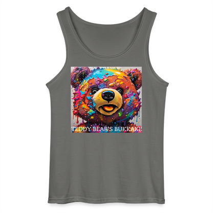 TEDDY BEAR'S BUKKAKE - MEN'S TANK TOP - charcoal grey