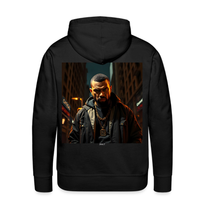 WHAT YOU LOOKING AT? - MEN'S HOODIE - black