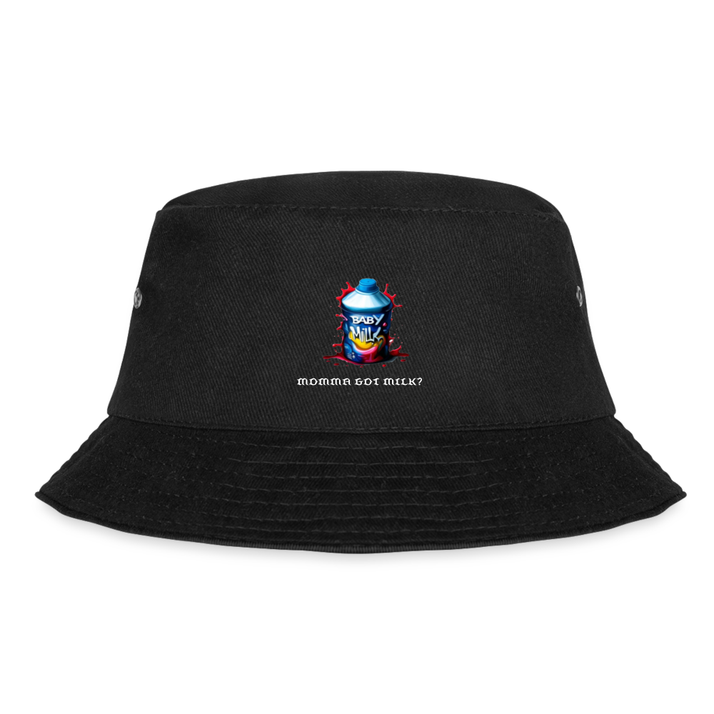 MOMMA GOT MILK?? BUCKET HAT - black