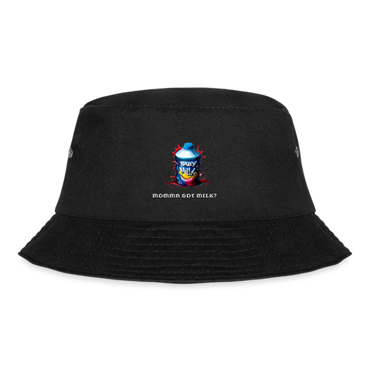 MOMMA GOT MILK?? BUCKET HAT - black