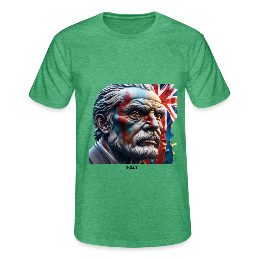 OLD MAN BRITAIN!! MEN'S CLASSIC T-SHIRT - heather green