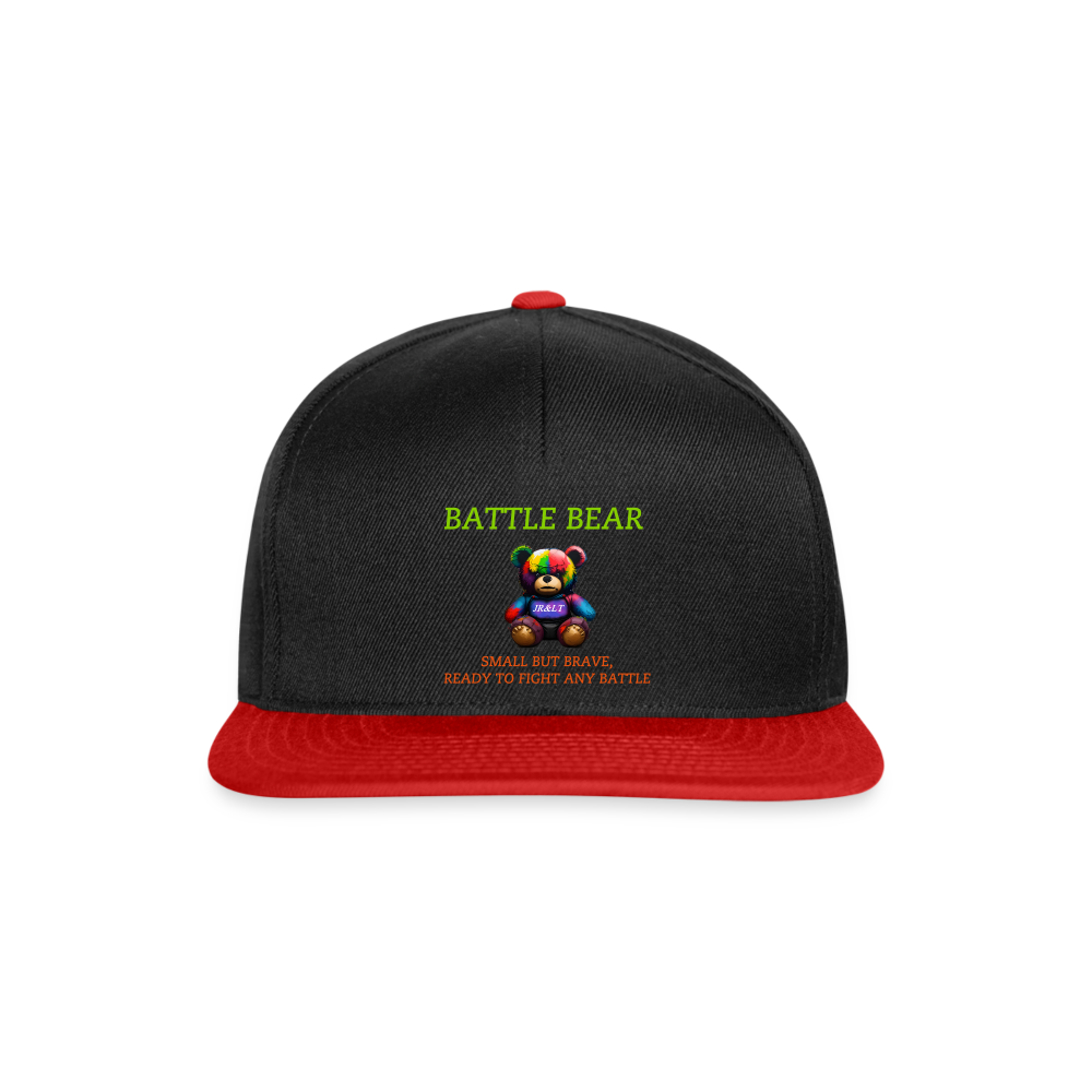 BATTLE BEAR!! SNAPBACK - black/red