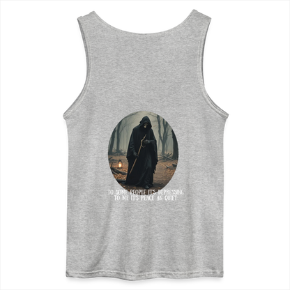 LONELY GRIM REAPER - MEN'S TANK TOP - sports grey