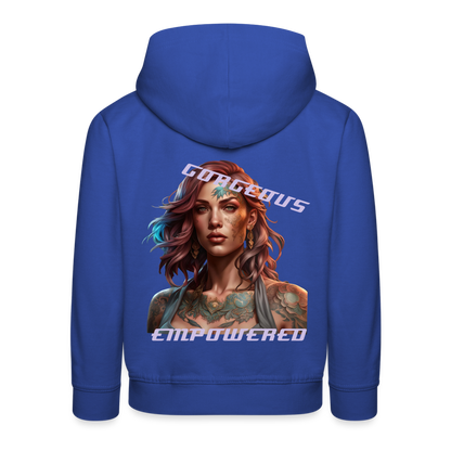 GORGEOUS & EMPOWERED CHILDREN'S HOODIE - royal blue