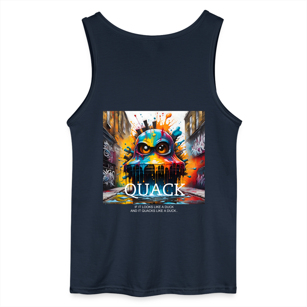 QUACK- MEN'S TANK TOP - navy