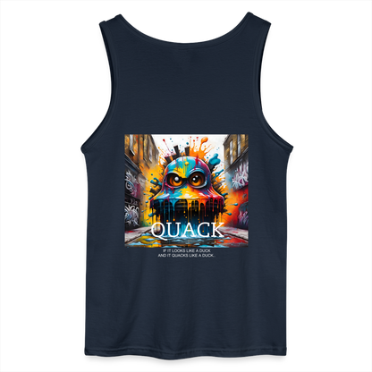 QUACK- MEN'S TANK TOP - navy