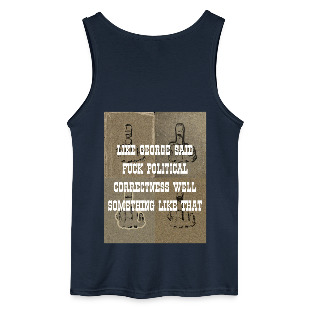 POLITICAL CORRECTNESS - MEN'S TANK TOP - navy