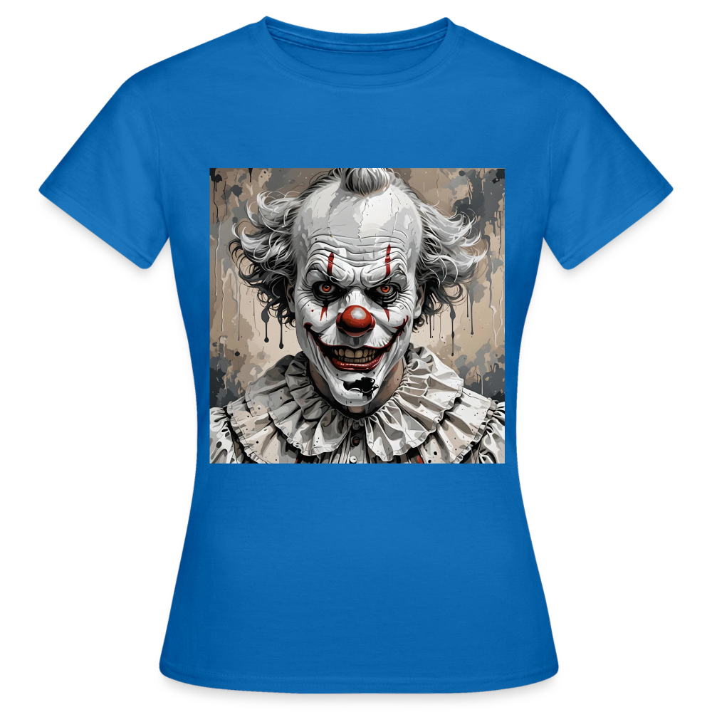 EVIL CLOWN - WOMEN'S CLASSIC T-SHIRT - royal blue