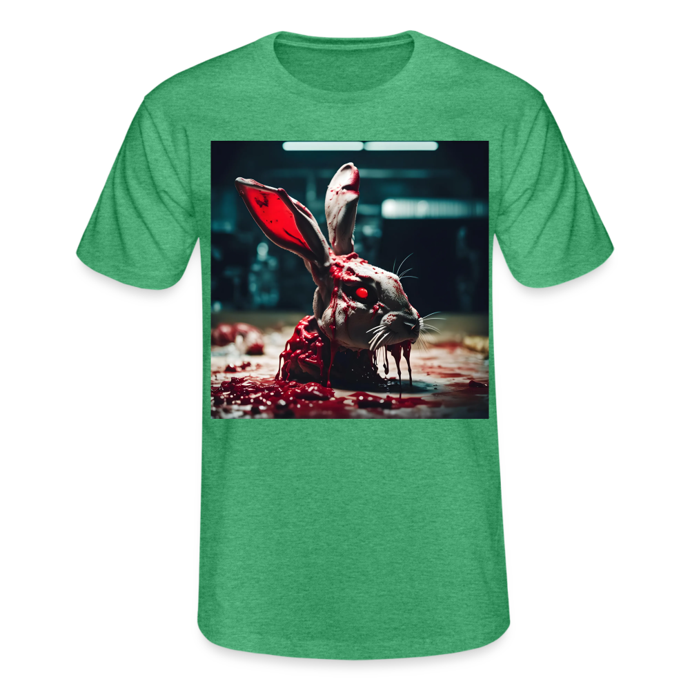 UNLUCKY RABBIT HEAD!! MEN'S CLASSIC T-SHIRT - heather green