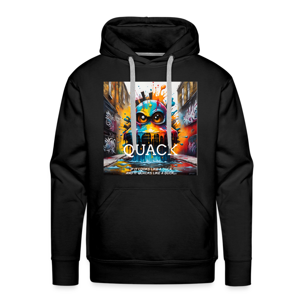 QUACK!! MEN'S HOODIE - black