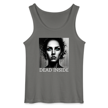 DEAD INSIDE - MEN'S TANK TOP - charcoal grey