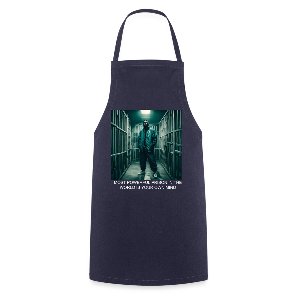 MOST POWERFUL - ADULT APRON - navy