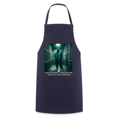 MOST POWERFUL - ADULT APRON - navy