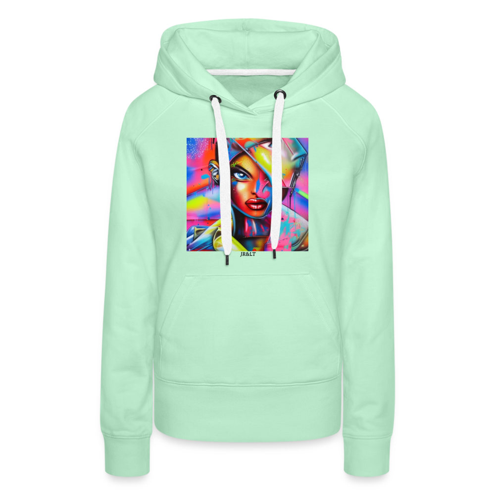 2FACED!! WOMENS HOODIE - light mint