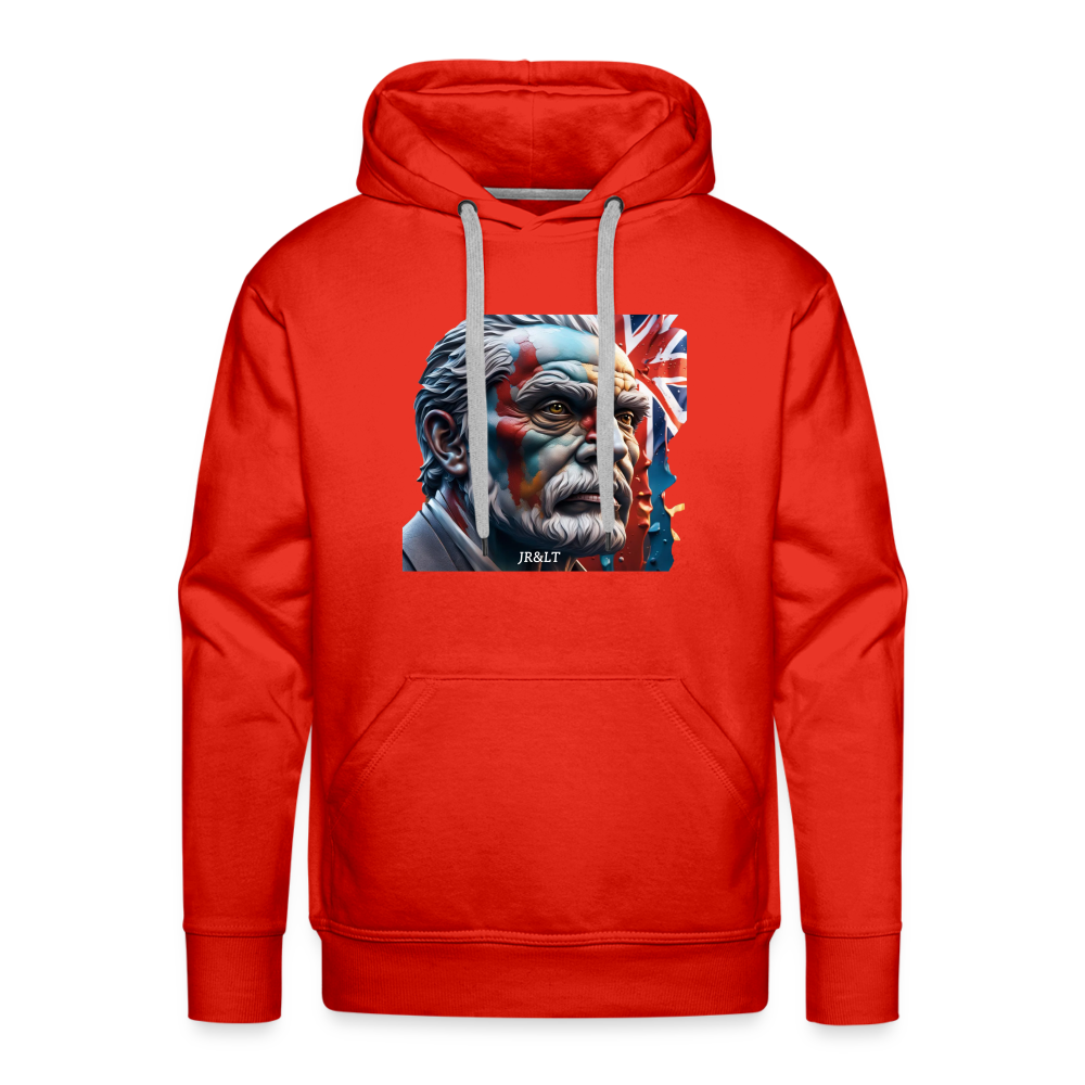 OLD MAN BRITAIN!! MEN'S HOODIE - red