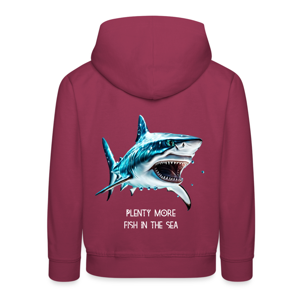 PLENTY MORE FISH IN THE SEA - CHILREN'S HOODIE - bordeaux