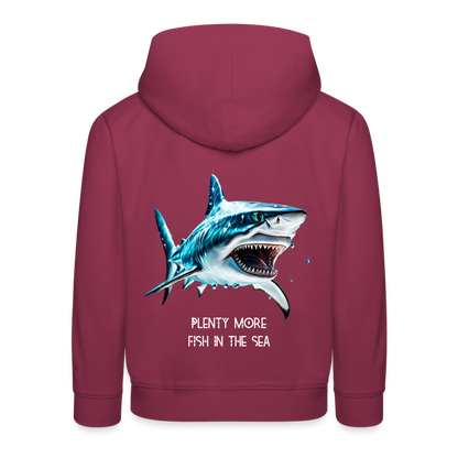 PLENTY MORE FISH IN THE SEA - CHILREN'S HOODIE - bordeaux