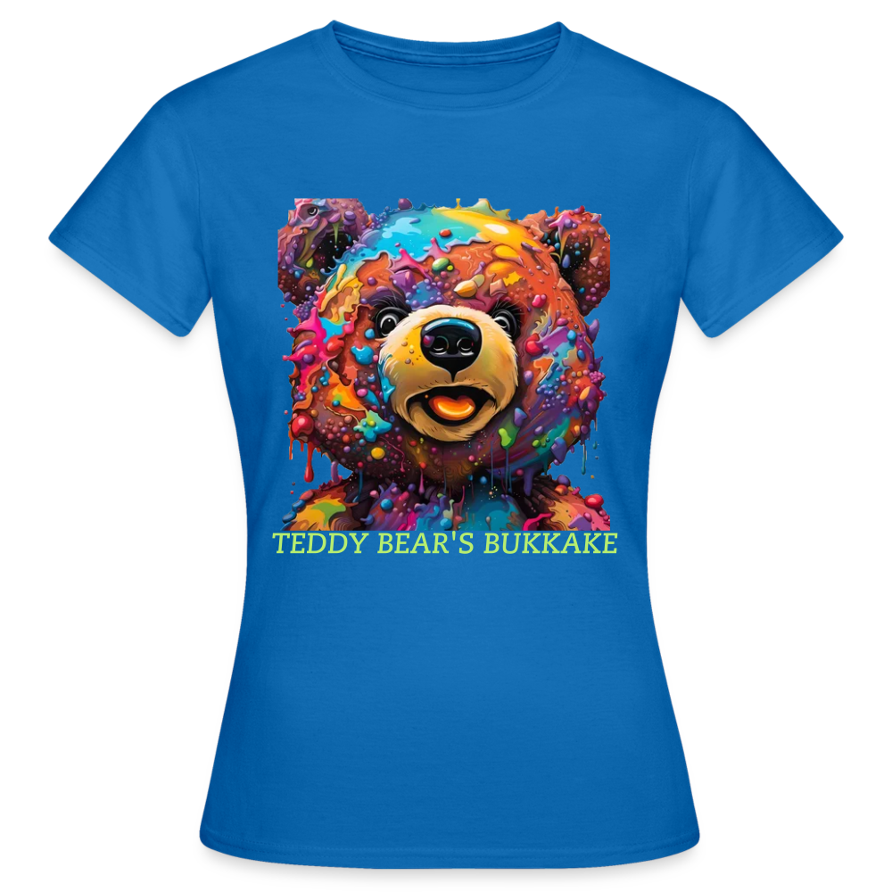 TEDDY BEAR'S BUKKAKE!! WOMENS T-SHIRT - royal blue