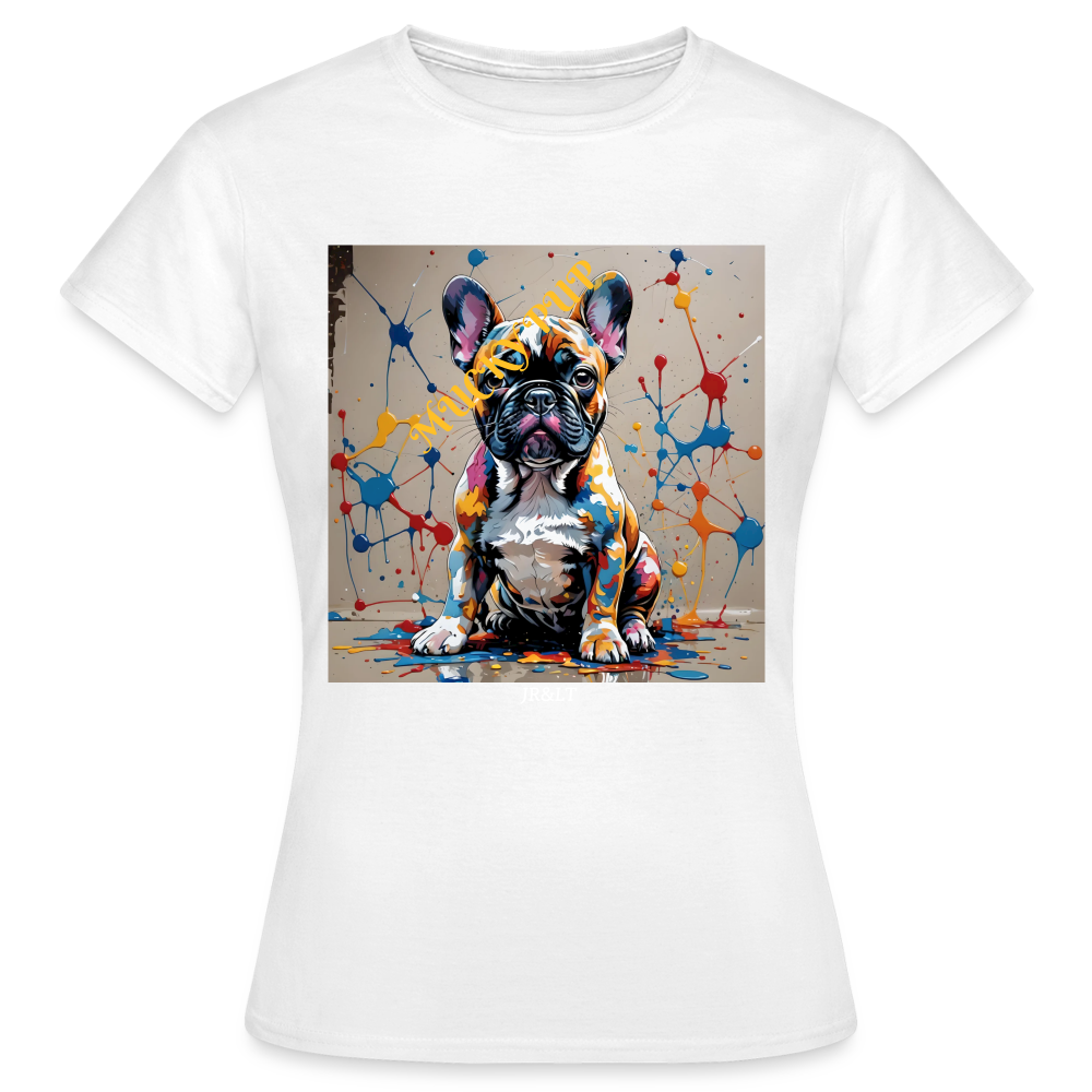 MUCKY PUP!! - WOMENS CLASSIC T-SHIRT - white