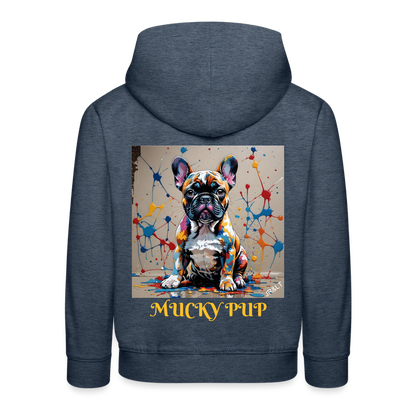 MUCKY PUP!! - CHILDREN'S HOODIE - heather denim