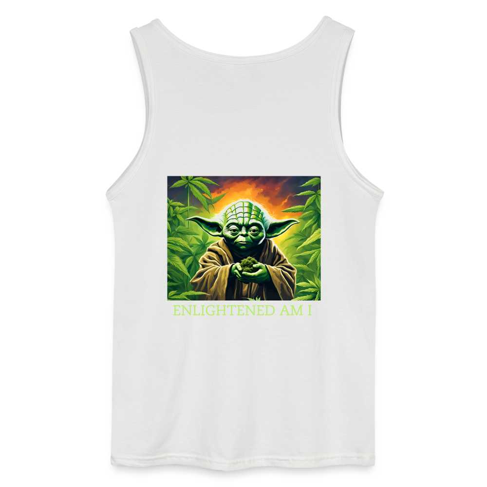 ENLIGHTENED YODA - MEN'S TANK TOP - white