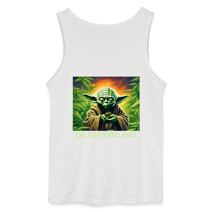 ENLIGHTENED YODA - MEN'S TANK TOP - white