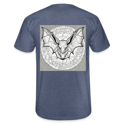 COLOUR IN YOURSELF BAT - MEN'S CLASSIC T-SHIRT - heather navy