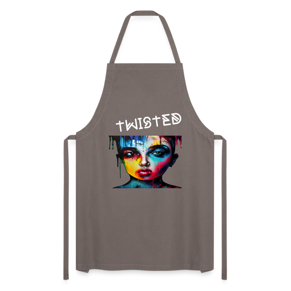 TWISTED - ADULT APRON - grey