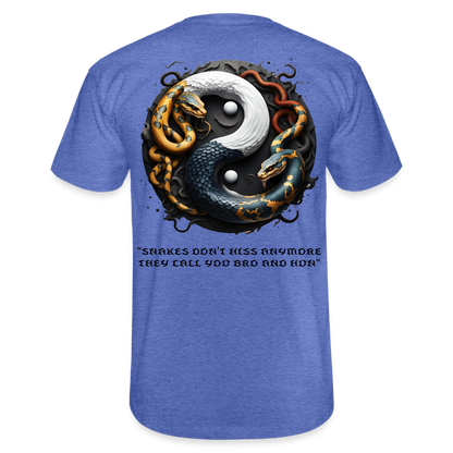 YING YANG - MEN'S CLASSIC T-SHIRT - heather blue