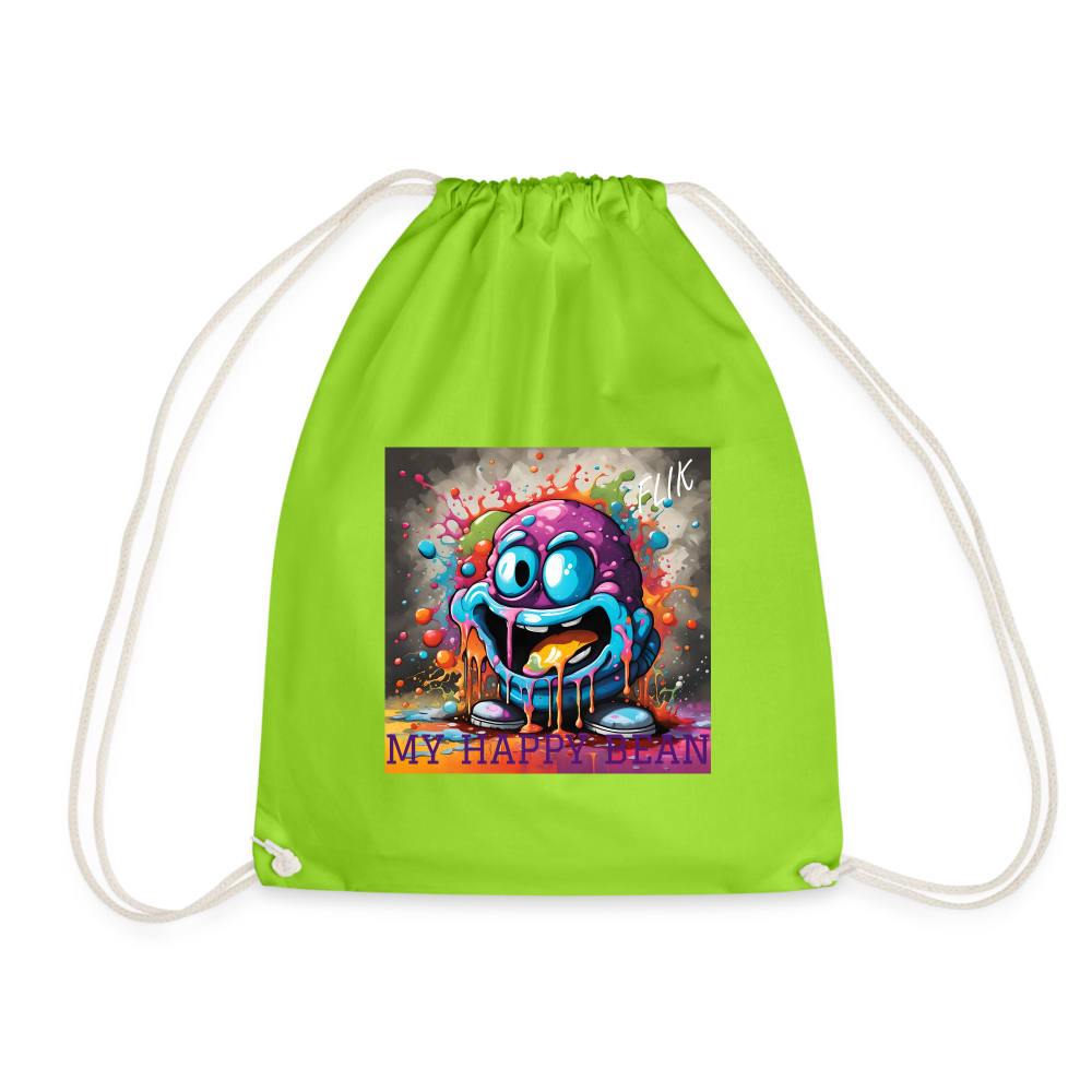 FLIK - MY HAPPY BEAN - DRAWSTRING BAG - neon green