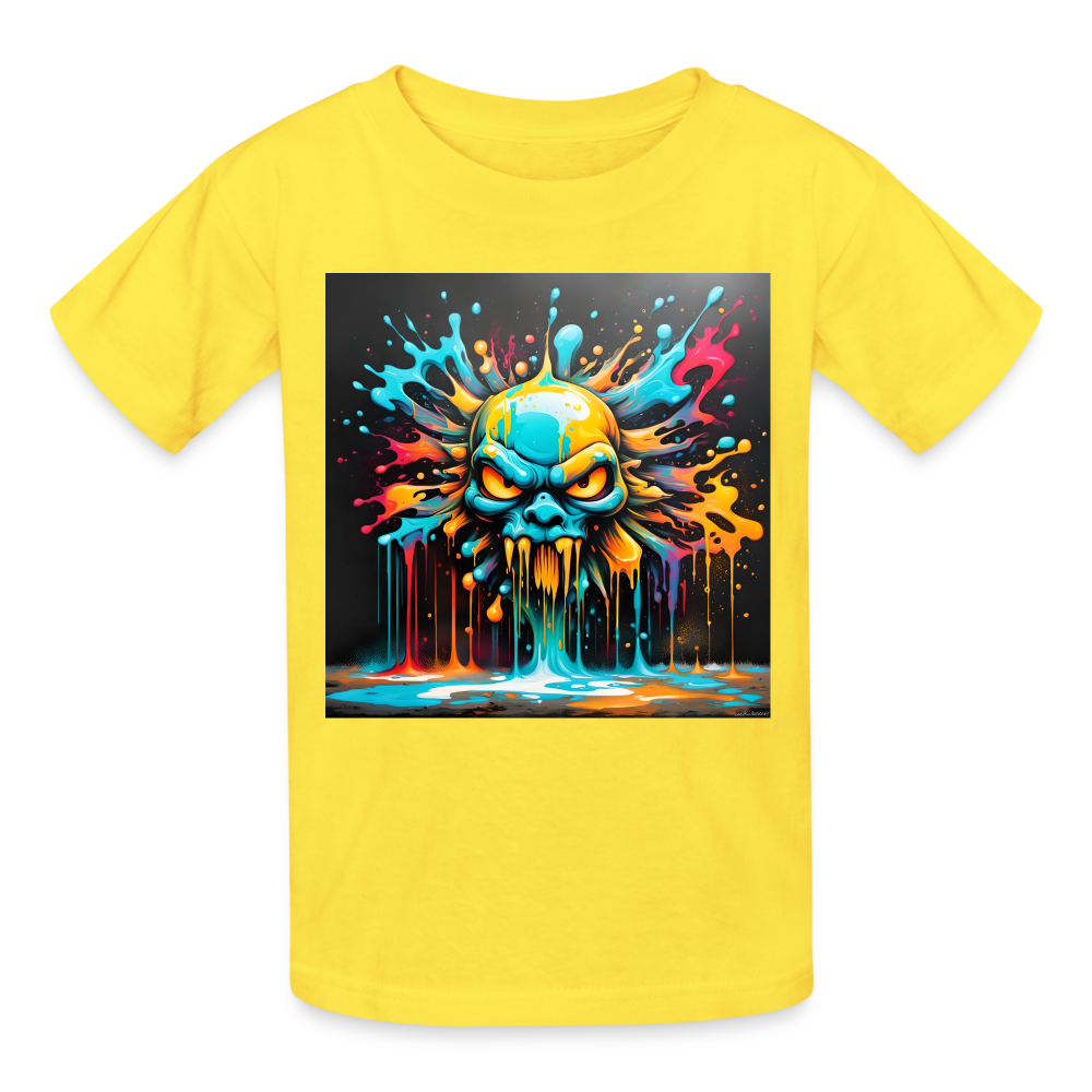 SKULLFUKERY - CHILDREN'S T-SHIRT - yellow