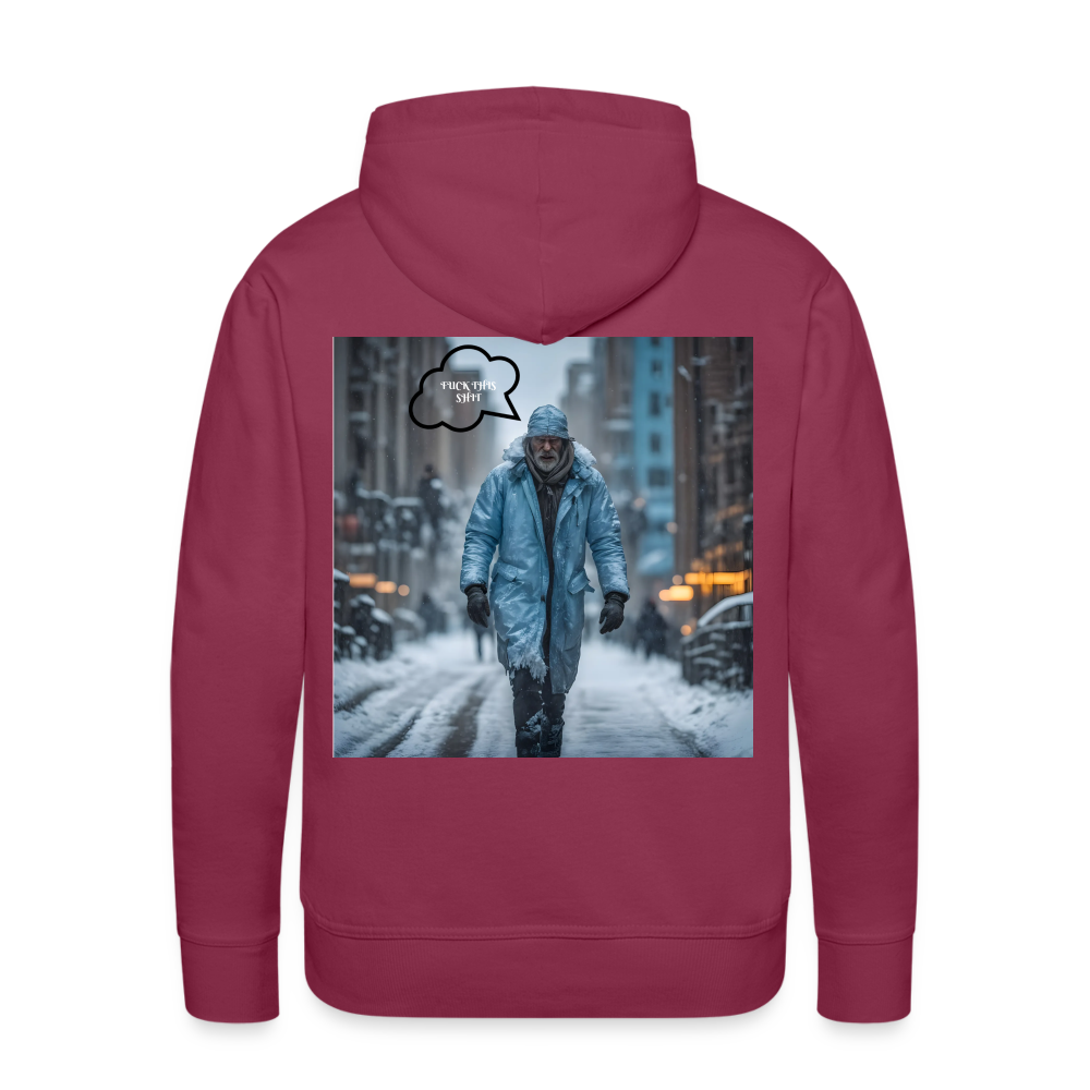 FUCK THIS SHIT - MEN'S HOODIE - bordeaux