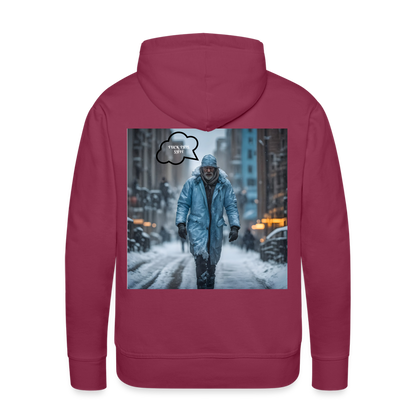 FUCK THIS SHIT - MEN'S HOODIE - bordeaux