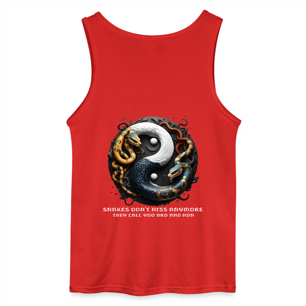 YING YANG - MEN'S TANK TOP - red