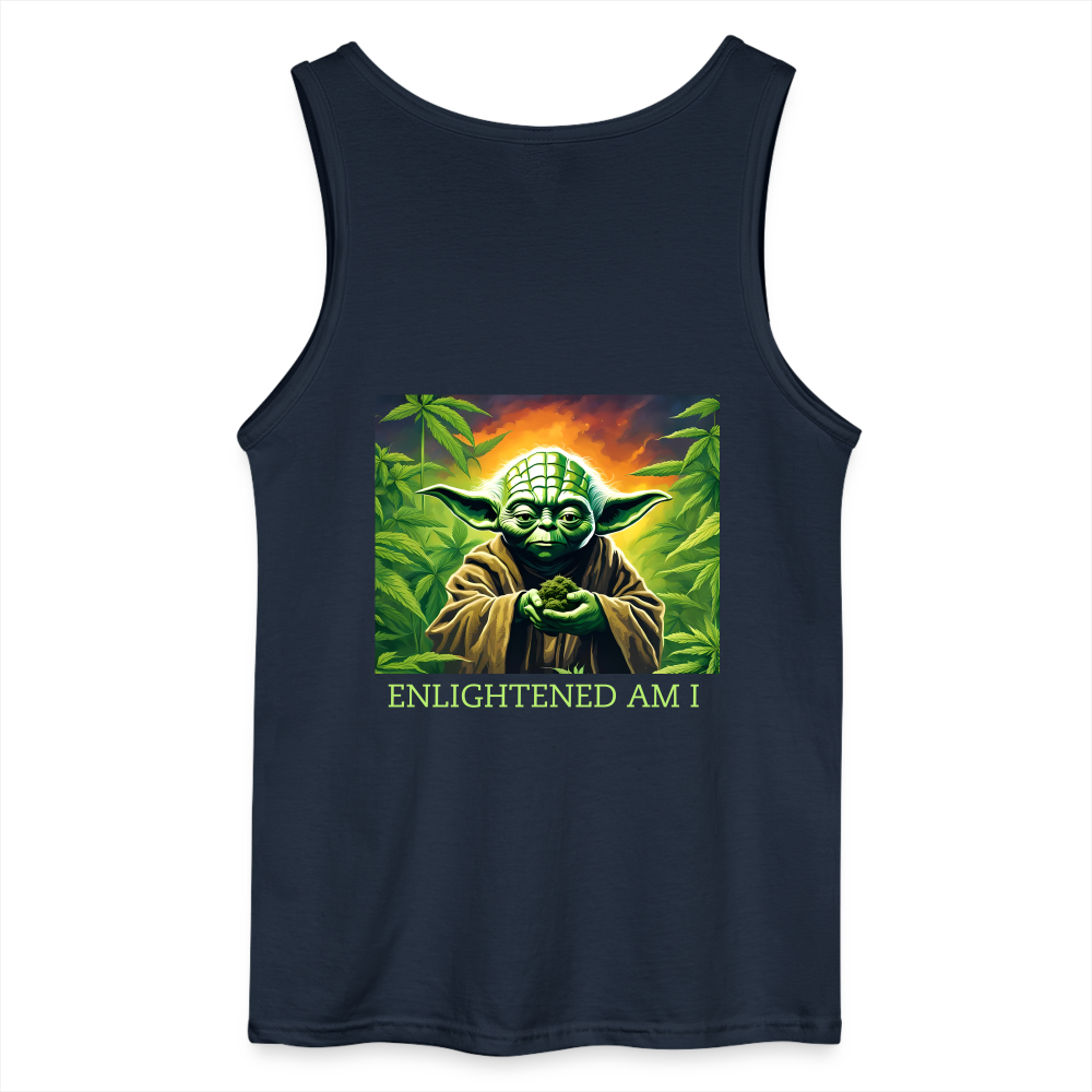 ENLIGHTENED YODA - MEN'S TANK TOP - navy