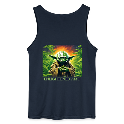 ENLIGHTENED YODA - MEN'S TANK TOP - navy