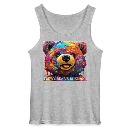 TEDDY BEAR'S BUKKAKE - MEN'S TANK TOP - sports grey