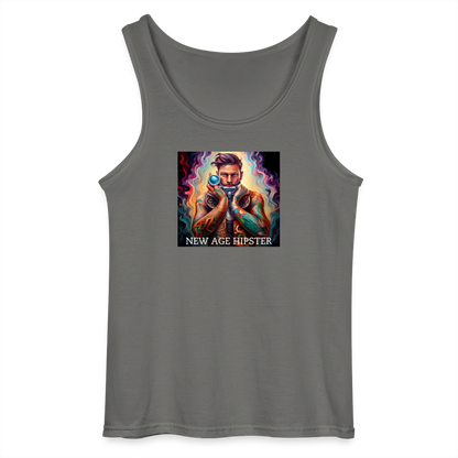 NEW AGE HIPSTER - MEN'S TANK TOP - charcoal grey