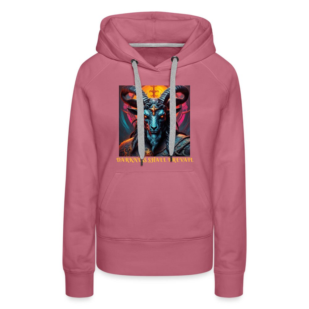 BAPHOMET!! WOMEN'S HOODIE - mauve