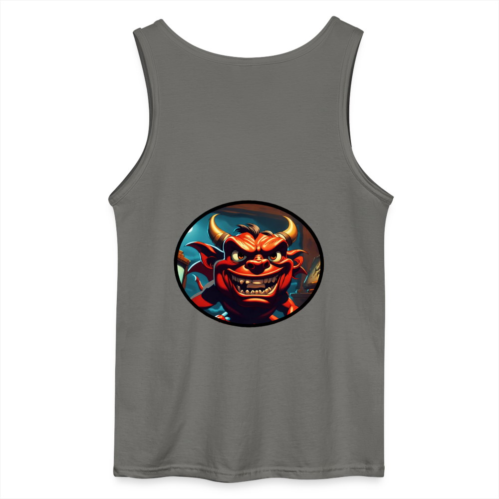 BABY DEVIL - MEN'S TANK TOP - charcoal grey