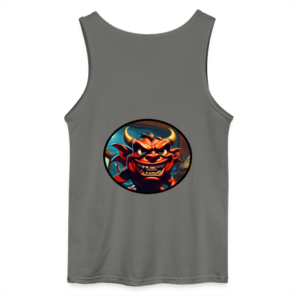 BABY DEVIL - MEN'S TANK TOP - charcoal grey