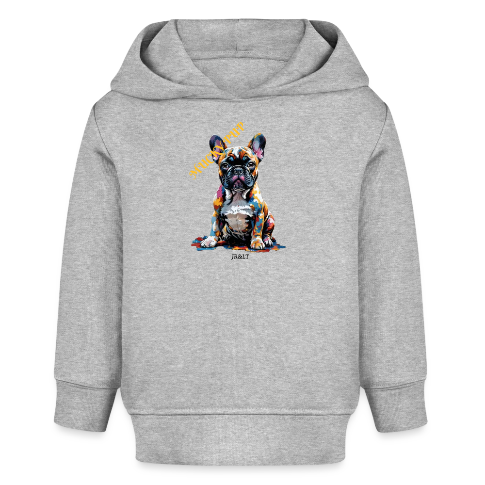 MUCKY PUP!! - BABY HOODIE - heather grey