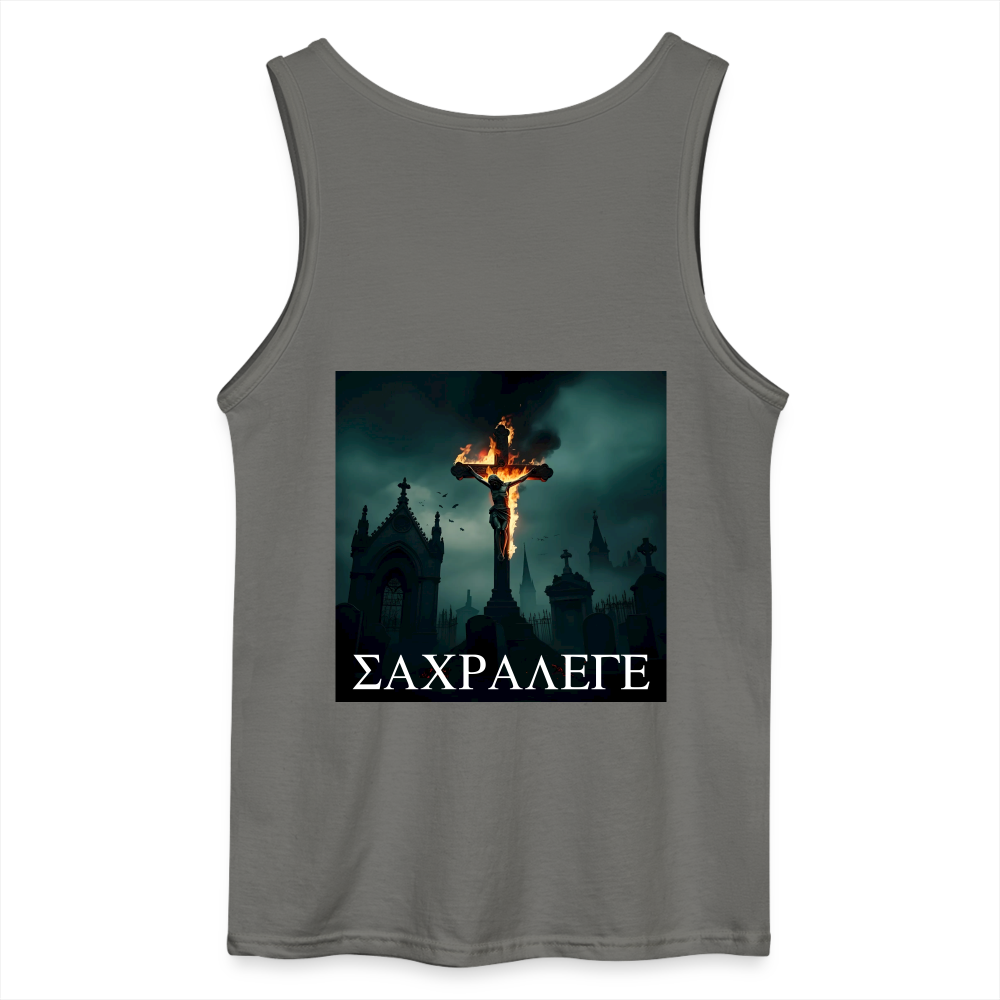 SACRILEGE - MEN'S TANK TOP - charcoal grey