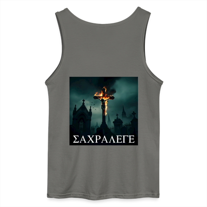 SACRILEGE - MEN'S TANK TOP - charcoal grey