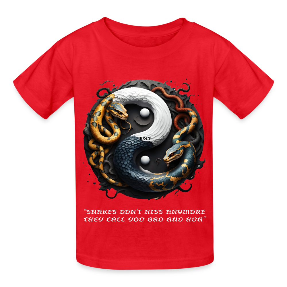 YING YANG - CHILDREN'S T-SHIRT - red