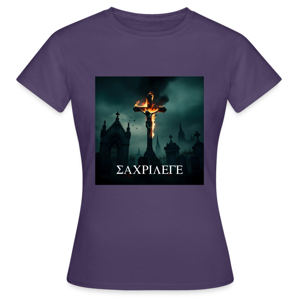 SACRILEGE - WOMEN'S CLASSIC T-SHIRT - dark purple